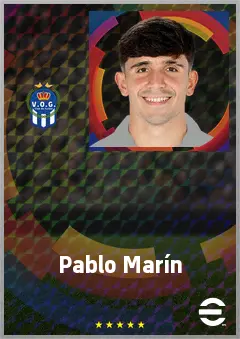 Pablo Marín eFootball 2026 player card, 71 OVR RMF