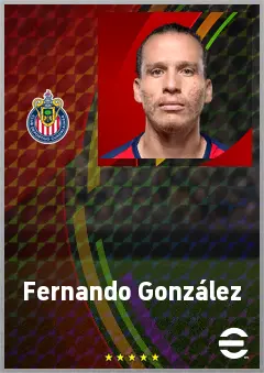 Fernando González eFootball 2026 player card, 72 OVR DMF