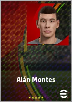 Alán Montes eFootball 2026 player card, 72 OVR CB