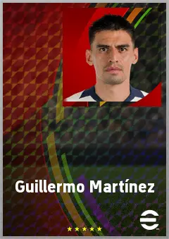 Guillermo Martínez eFootball 2026 player card, 73 OVR CF
