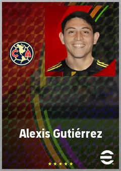 Alexis Gutiérrez eFootball 2026 player card, 71 OVR AMF