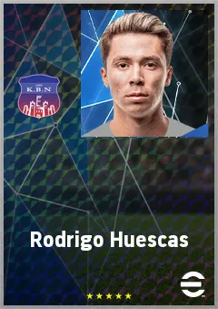 Rodrigo Huescas eFootball 2026 player card, 73 OVR RB