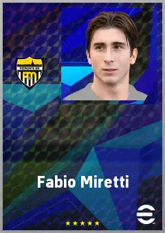 Fabio Miretti eFootball 2026 player card, 73 OVR CMF