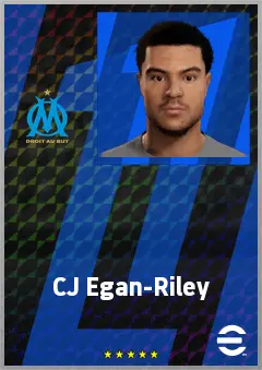 CJ Egan-Riley eFootball 2026 player card, 73 OVR CB