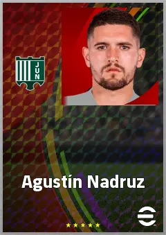 Agustín Nadruz eFootball 2026 player card, 70 OVR DMF