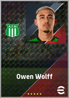 Owen Wolff eFootball 2026 player card, 73 OVR CMF