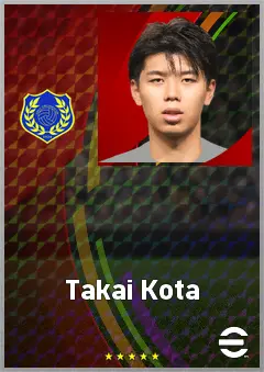 Takai Kota eFootball 2026 player card, 71 OVR CB