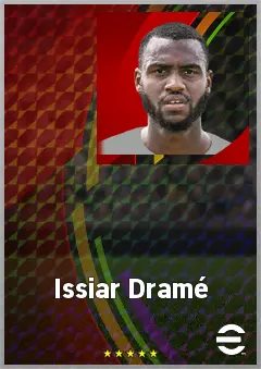 Issiar Dramé eFootball 2026 player card, 67 OVR CB