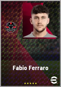 Fabio Ferraro eFootball 2026 player card, 67 OVR LB