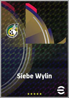 Siebe Wylin eFootball 2026 player card, 65 OVR RB