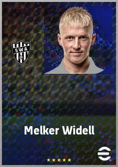 Melker Widell eFootball 2026 player card, 69 OVR CMF