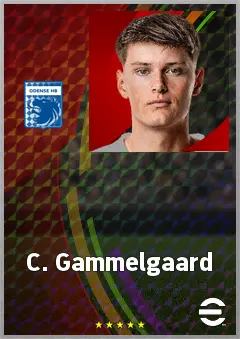 C. Gammelgaard eFootball 2026 player card, 66 OVR RWF