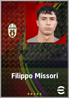 Filippo Missori eFootball 2026 player card, 69 OVR RB