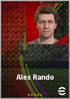 Alex Rando eFootball 2026 player card, 66 OVR GK