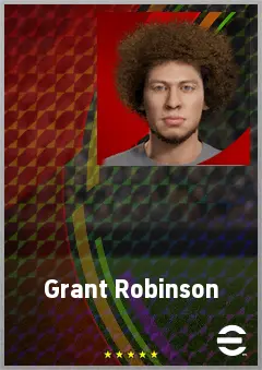 Grant Robinson eFootball 2026 player card, 68 OVR LB