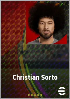 Christian Sorto eFootball 2026 player card, 68 OVR LWF