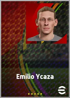 Emilio Ycaza eFootball 2026 player card, 69 OVR CMF
