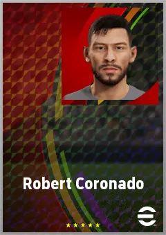 Robert Coronado eFootball 2026 player card, 70 OVR CMF