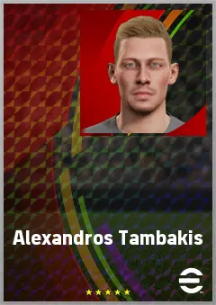 Alexandros Tambakis eFootball 2026 player card, 70 OVR GK