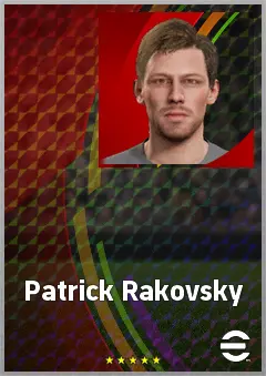 Patrick Rakovsky eFootball 2026 player card, 69 OVR GK