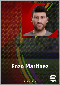 Enzo Martínez eFootball 2026 player card, 70 OVR AMF