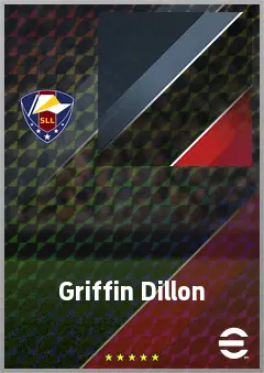 Griffin Dillon eFootball 2026 player card, 66 OVR CMF