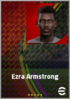 Ezra Armstrong eFootball 2026 player card, 68 OVR LB