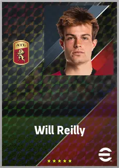 Will Reilly eFootball 2026 player card, 67 OVR CMF
