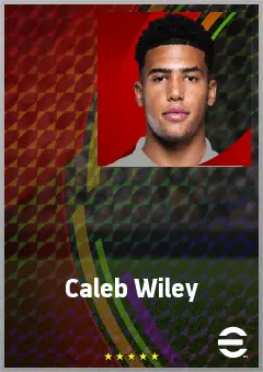 Caleb Wiley eFootball 2026 player card, 71 OVR LB