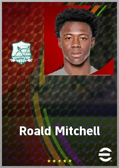 Roald Mitchell eFootball 2026 player card, 64 OVR CF