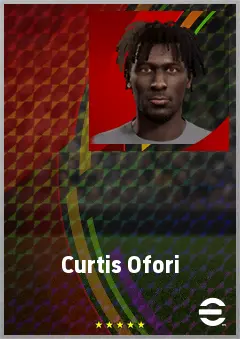 Curtis Ofori eFootball 2026 player card, 65 OVR LB