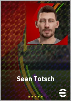 Sean Totsch eFootball 2026 player card, 71 OVR CB