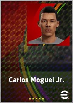 Carlos Moguel Jr. eFootball 2026 player card, 67 OVR CMF