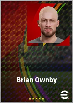 Brian Ownby eFootball 2026 player card, 69 OVR RMF