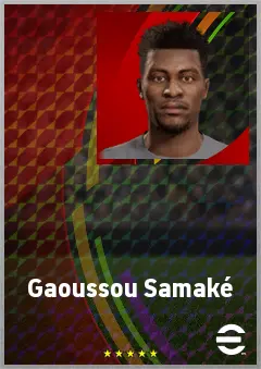 Gaoussou Samaké eFootball 2026 player card, 69 OVR LB