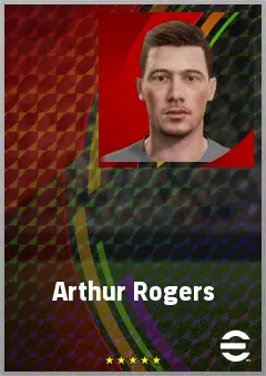 Arthur Rogers eFootball 2026 player card, 70 OVR RB