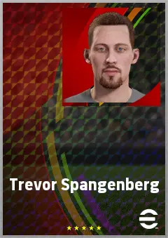 Trevor Spangenberg eFootball 2026 player card, 68 OVR GK