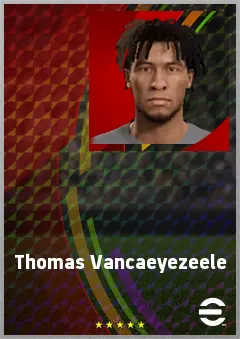 Thomas Vancaeyezeele eFootball 2026 player card, 69 OVR CB