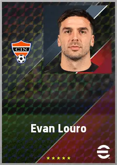 Evan Louro eFootball 2026 player card, 70 OVR GK