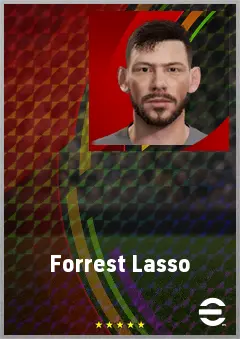 Forrest Lasso eFootball 2026 player card, 71 OVR CB