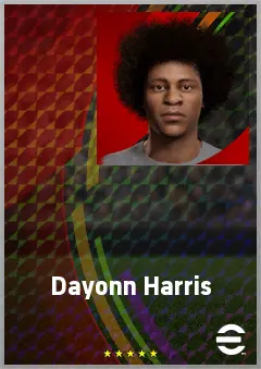 Dayonn Harris eFootball 2026 player card, 70 OVR LMF