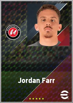 Jordan Farr eFootball 2026 player card, 69 OVR GK
