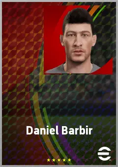 Daniel Barbir eFootball 2026 player card, 70 OVR CB