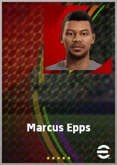 Marcus Epps eFootball 2026 player card, 69 OVR AMF