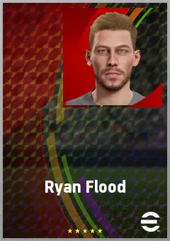 Ryan Flood eFootball 2026 player card, 69 OVR LB