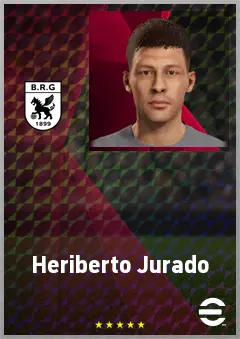 Heriberto Jurado eFootball 2026 player card, 67 OVR LMF