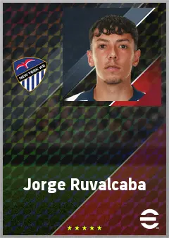 Jorge Ruvalcaba eFootball 2026 player card, 69 OVR AMF