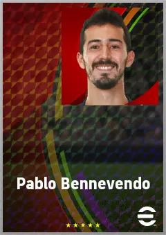 Pablo Bennevendo eFootball 2026 player card, 70 OVR RB