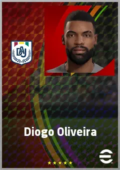Diogo Oliveira eFootball 2026 player card, 70 OVR CF