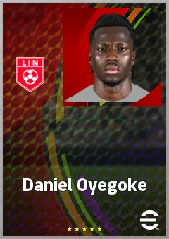 Daniel Oyegoke eFootball 2026 player card, 67 OVR RB